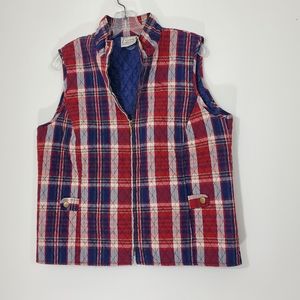 Company Collections Zip front vest, Size Large